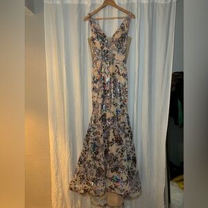 Never Worn Floral Prom Dress.